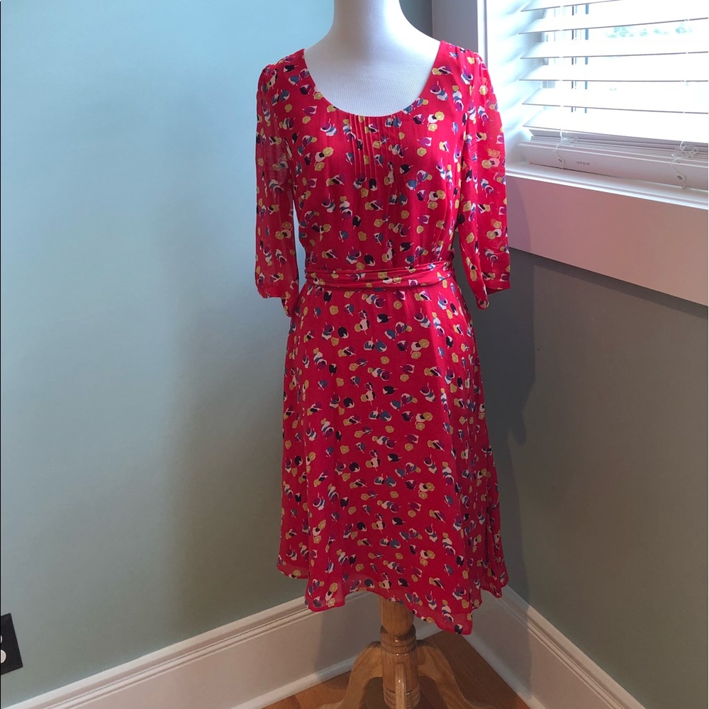 Boden red dress- beautiful! Barely worn.